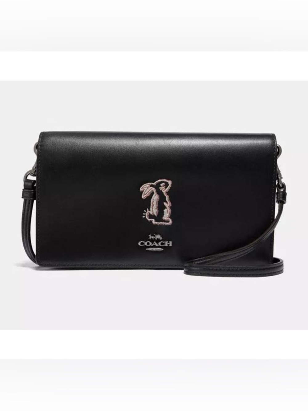 COACH x SELENA GOMEZ Limited Edition Hayden Bunny Foldover Crossbody Clutch